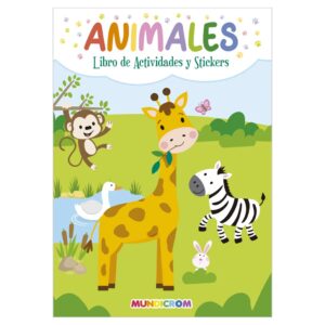 Animales, libro de actividades y stickers