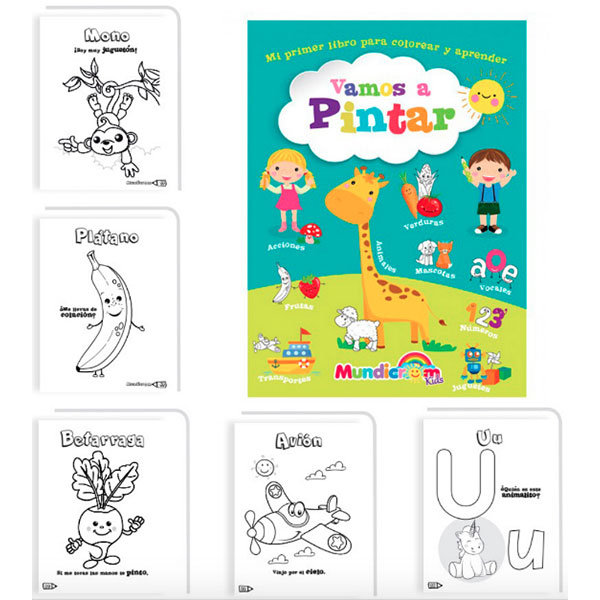 Vamos A Pintar - Mi Primer Libro Para Colorear Y Aprender - Imagen 3