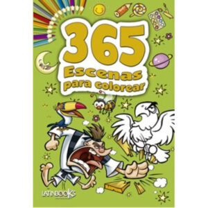 365 escenas para colorear verde